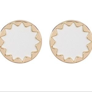 House of Harlow Sunburst Earrings - white